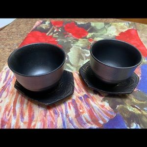 Tea cup and coaster set (2 sets available)